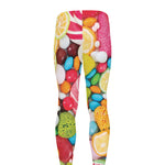 Colorful Lollipop And Candy Print Men's leggings