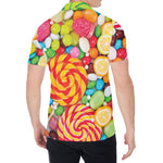 Colorful Lollipop And Candy Print Men's Shirt
