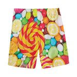 Colorful Lollipop And Candy Print Men's Sports Shorts