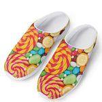 Colorful Lollipop And Candy Print Mesh Casual Shoes