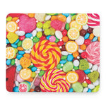 Colorful Lollipop And Candy Print Mouse Pad