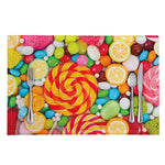 Colorful Lollipop And Candy Print Placemat