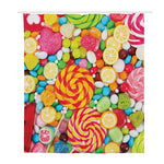 Colorful Lollipop And Candy Print Polyester Shower Curtain