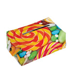 Colorful Lollipop And Candy Print Rectangle Tissue Box Cover