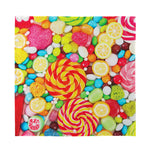 Colorful Lollipop And Candy Print Silk Bandana