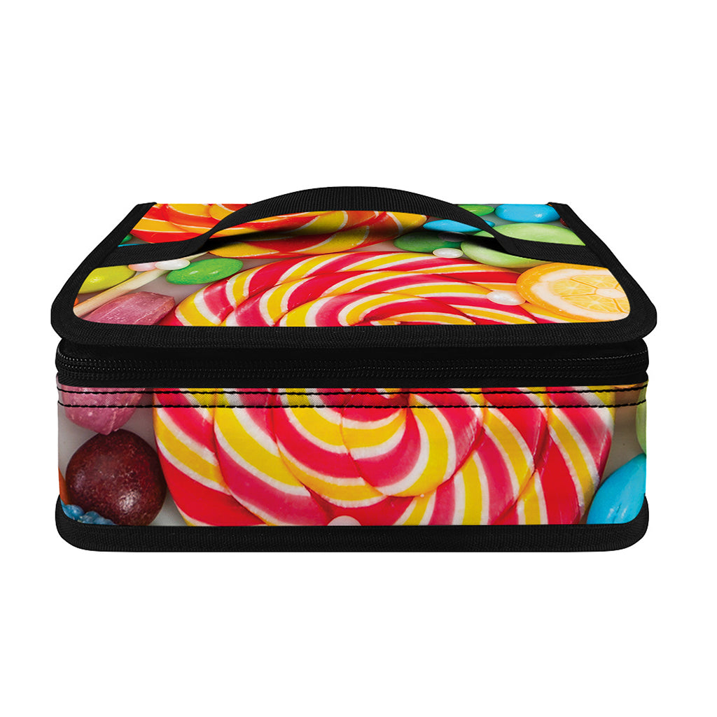 Colorful Lollipop And Candy Print Small Lunch Bag