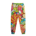 Colorful Lollipop And Candy Print Sweatpants