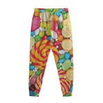 Colorful Lollipop And Candy Print Sweatpants