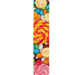 Colorful Lollipop And Candy Print Table Runner