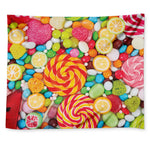 Colorful Lollipop And Candy Print Tapestry