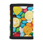 Colorful Lollipop And Candy Print Trifold Wallet