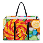 Colorful Lollipop And Candy Print Utility Tote Bag