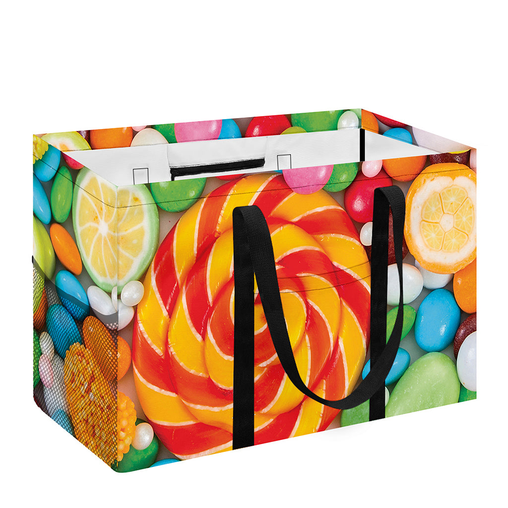 Colorful Lollipop And Candy Print Utility Tote Bag