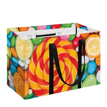 Colorful Lollipop And Candy Print Utility Tote Bag