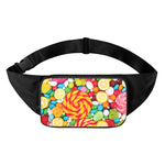 Colorful Lollipop And Candy Print Waist Bag