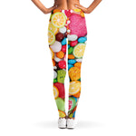 Colorful Lollipop And Candy Print Women's Leggings