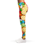 Colorful Lollipop And Candy Print Women's Leggings