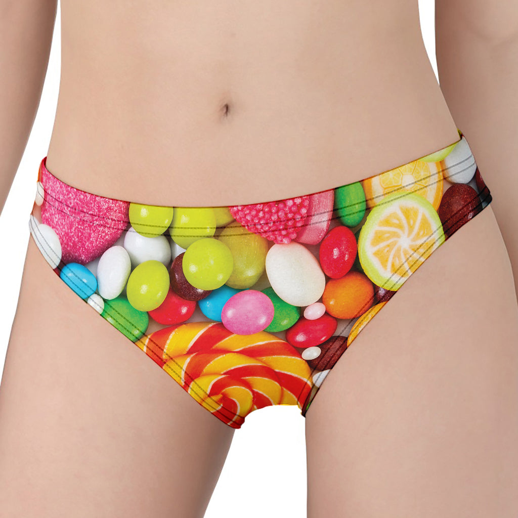 Colorful Lollipop And Candy Print Women's Panties