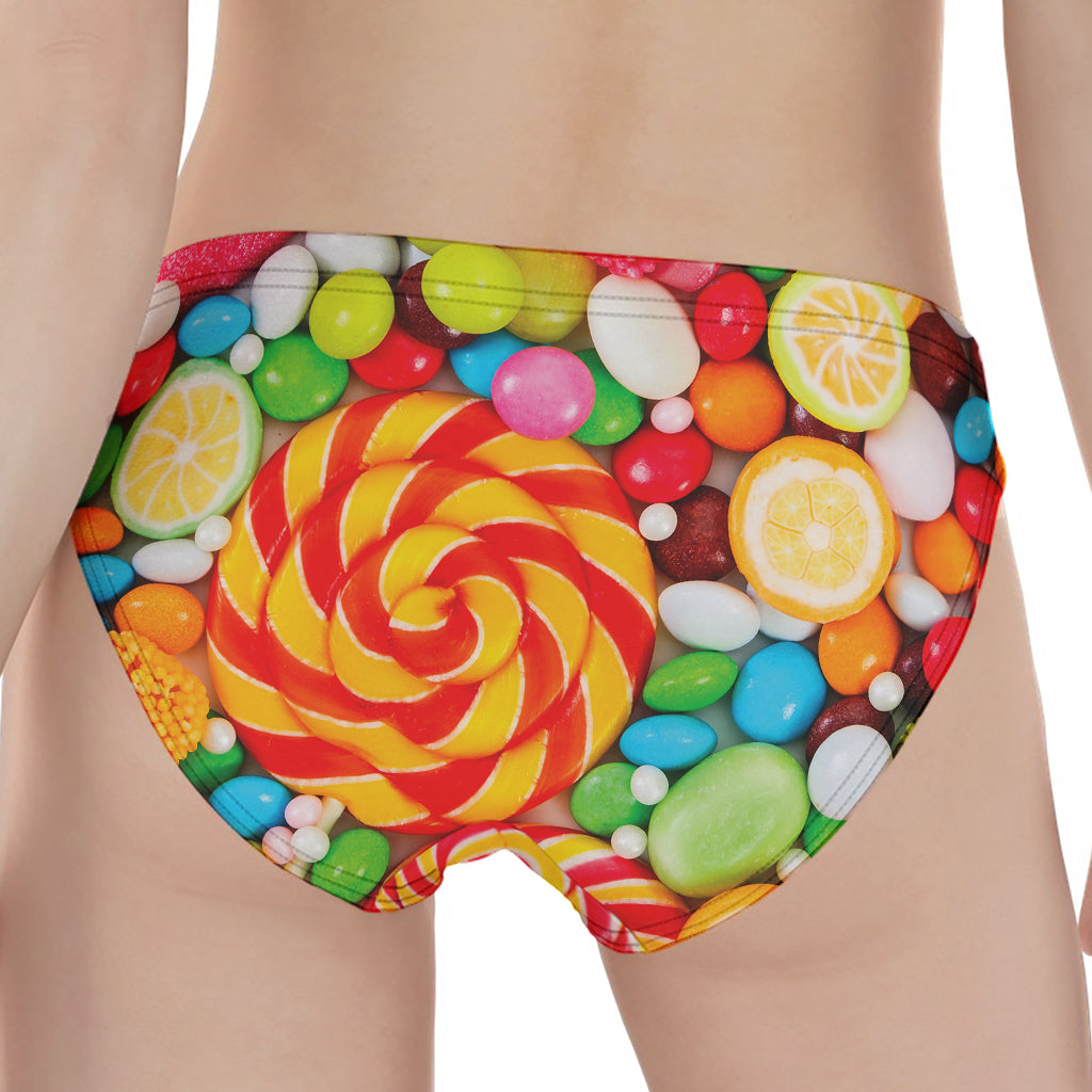 Colorful Lollipop And Candy Print Women's Panties