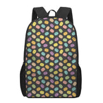 Colorful Macaron Pattern Print 17 Inch Backpack