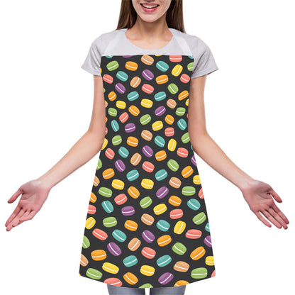 Colorful Macaron Pattern Print Adjustable Apron
