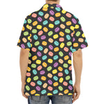 Colorful Macaron Pattern Print Aloha Shirt