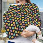 Colorful Macaron Pattern Print Baby Seat Cover