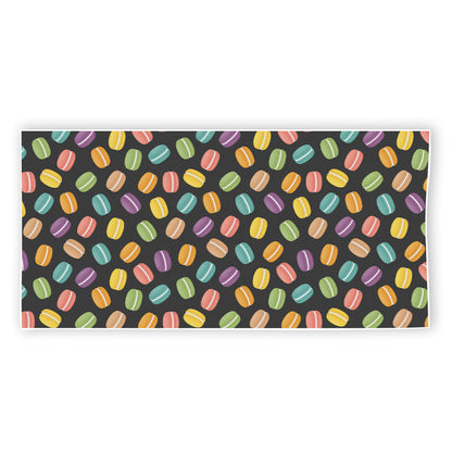 Colorful Macaron Pattern Print Beach Towel