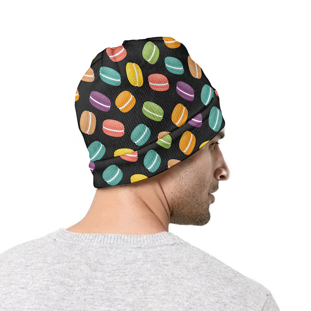 Colorful Macaron Pattern Print Beanie