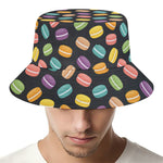 Colorful Macaron Pattern Print Bucket Hat