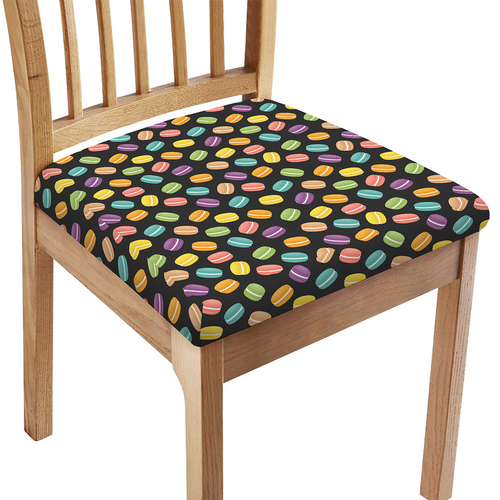 Colorful Macaron Pattern Print Chair Cushion Cover