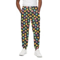 Colorful Macaron Pattern Print Cotton Sweatpants