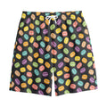 Colorful Macaron Pattern Print Cotton Shorts