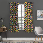 Colorful Macaron Pattern Print Curtain