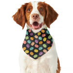 Colorful Macaron Pattern Print Dog Bandana