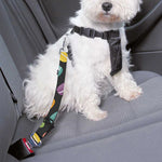Colorful Macaron Pattern Print Dog Seat Belt