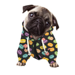 Colorful Macaron Pattern Print Dog Zip Up Hoodie