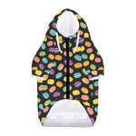 Colorful Macaron Pattern Print Dog Zip Up Hoodie