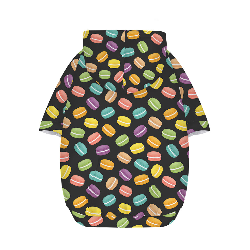 Colorful Macaron Pattern Print Dog Zip Up Hoodie