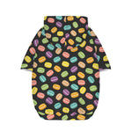 Colorful Macaron Pattern Print Dog Zip Up Hoodie