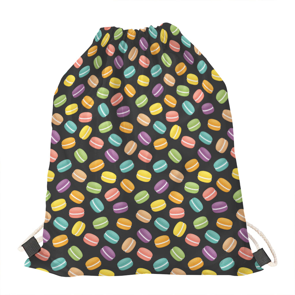 Colorful Macaron Pattern Print Drawstring Bag