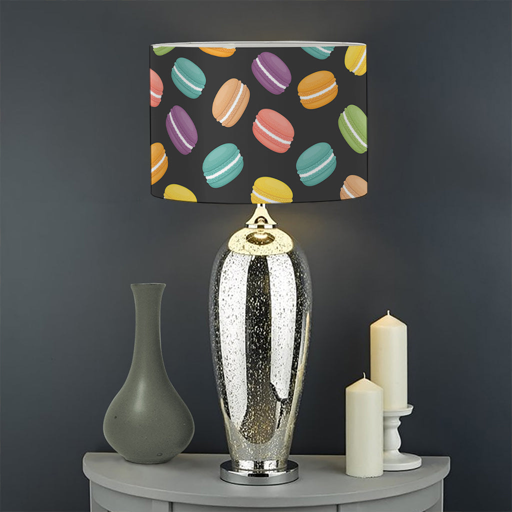Colorful Macaron Pattern Print Drum Lamp Shade