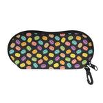 Colorful Macaron Pattern Print Glasses Case