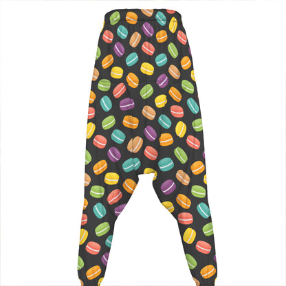 Colorful Macaron Pattern Print Hammer Pants