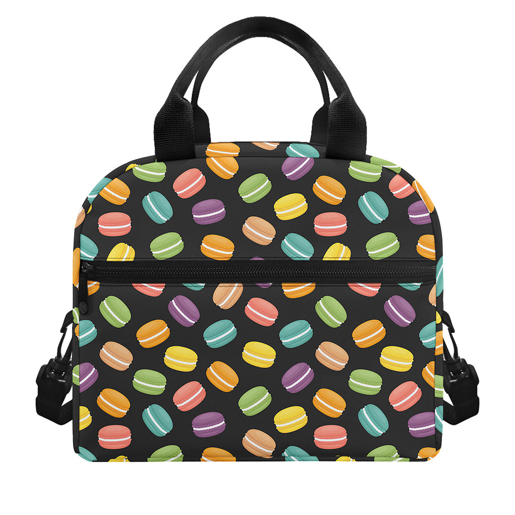 Colorful Macaron Pattern Print Insulated Lunch Bag