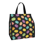 Colorful Macaron Pattern Print Insulated Lunch Tote