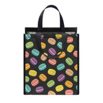Colorful Macaron Pattern Print Insulated Lunch Tote