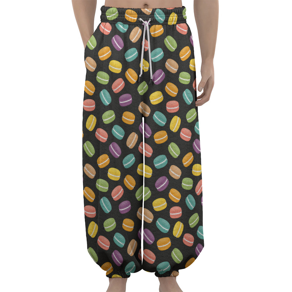 Colorful Macaron Pattern Print Lantern Pants