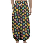 Colorful Macaron Pattern Print Lantern Pants