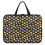 Colorful Macaron Pattern Print Laptop Sleeve With Handle